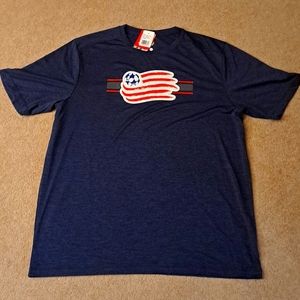 NWT Soccer New England Revolution MLS Dry Fit Tee Shirt Sz XL